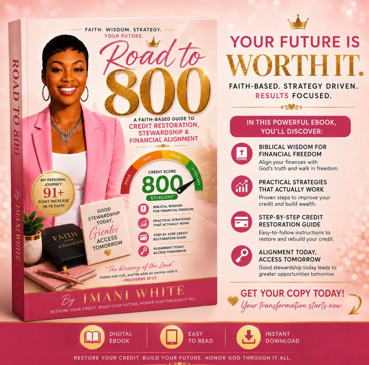 Road to 800 : A Faith- Based Guide to Credit Restoration E-Book